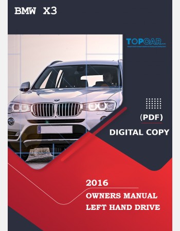  2016 bmw x3 owners manual